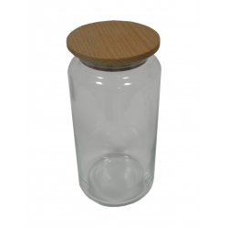 Słoik duży 1000 ml z drewnianym wieczkiem